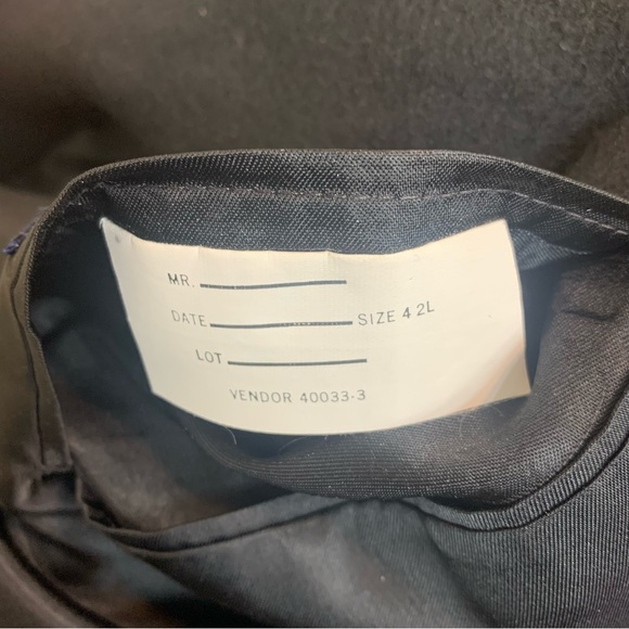 Stafford Formal Suit Blazer Black Camel Hair Wool Sport Coat Blazer Size 42L. - Picture 10 of 13